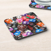 d20 Würfel Getränkeuntersetzer (Linke Seite)