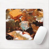 D20 Würfel im Herbst farbige Blätter Mousepad (Mit Mouse)
