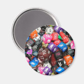 d20 Würfel Magnet (Vorderseite/Rückseite)