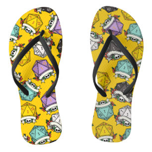 D20-Würfelset-Muster große Geschenktasche Badesandalen