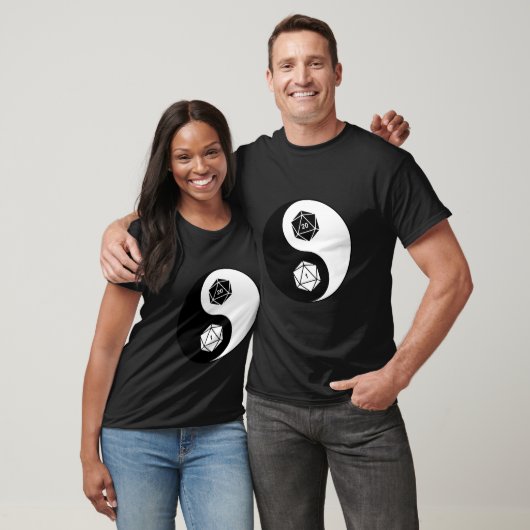D20 Yin Yang T-Shirt (Unisex)