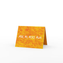 D28C - Gebühr, Fii, Foo, Fum Note Card