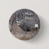 D29 Mule Deer Button (Vorderseite)