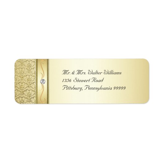 D2 Edelgold-Damaskus-Diamant-Label (Vorne)