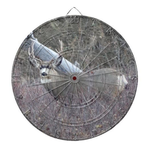 D32 Mule Deer Buck Dartscheibe (vorne)