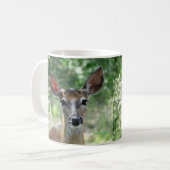 D33 Weißschwanz-Hirsche-Tasse Kaffeetasse (Vorderseite Links)