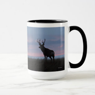 D3 Maultierhirsch Sonnenaufgang Bock Tasse