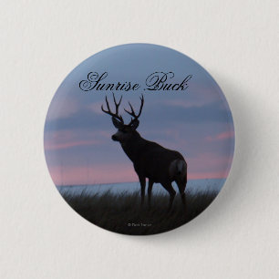 D3 Maultierhirsch Sonnenaufgangsbock Button