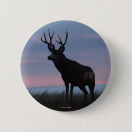 D3 Mule Dee Sunrise Buck Button