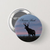 D3 Mule Deer Buck Sunrise Buck Button (Vorne & Hinten)