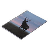D3 Mule Deer Buck Sunrise Buck Notizblock (Linke Seite)