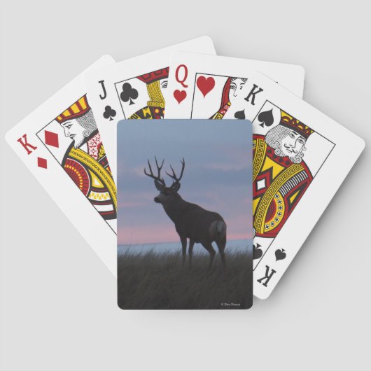 D3 Mule Deer Buck Sunrise Buck Spielkarten (Rückseite)