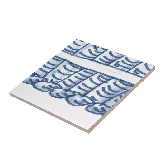 D4 - Delft-Korb-Wandfliese - D4 Fliese (Seite)