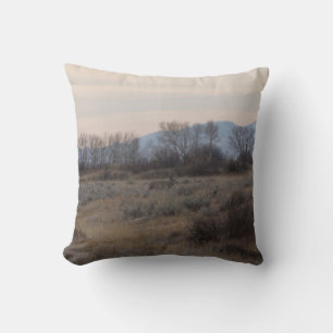 D4 Maultierhirsch und Sweet Grass Hills Kissen