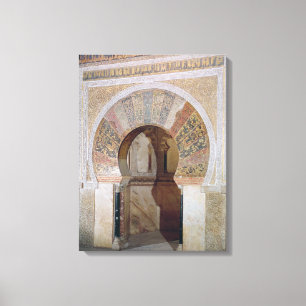 d4:Mezquita: Eingang zum Mihrab, c.786 Leinwanddruck