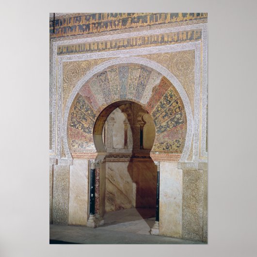 d4:Mezquita: Eingang zum Mihrab, c.786 Poster (Vorne)