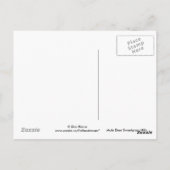 D4 Mule Deer Buck and Sweet Grass Hills Postkarte (Rückseite)