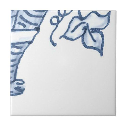 D5 - Delft-Korb-Wandfliese - D5 Fliese (Vorderseite)