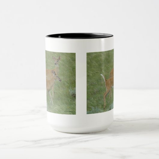 D6 Weißschwanzbucks für Hirsche Tasse (Zentrum)