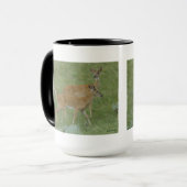 D6 Weißschwanzbucks für Hirsche Tasse (Vorderseite Links)