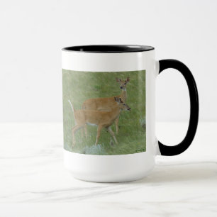 D6 Weißwedelhirsch junge Böcke Tasse