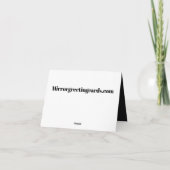 D8C - War sie es wert? Dankeskarte (Rückseite)