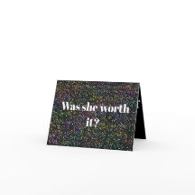 D8C - War sie es wert? Dankeskarte