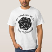 D 20 Seitenwürfel T-Shirt (Vorderseite)