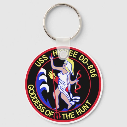 D-806 USS HIGBEE Destroyer Ship Military Patch Schlüsselanhänger (Vorderseite)