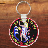 D-806 USS HIGBEE Destroyer Ship Military Patch Schlüsselanhänger (Vorderseite)