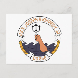 D-850 USS JOSEPH P KENNEDY JR Destroyer Ship Postkarte