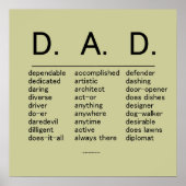 D.A.D. Father's Day Poster (Vorne)