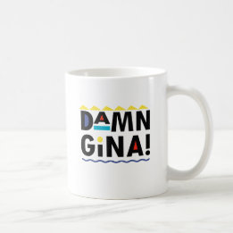 D A M N GINA KAFFEETASSE
