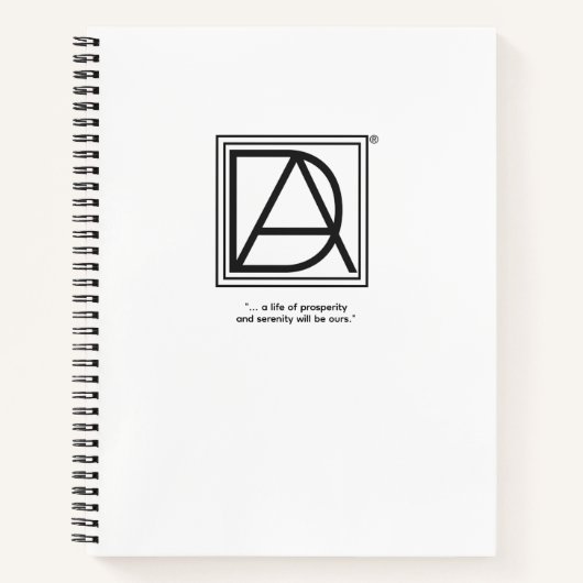 D.A.-Spiralnotizbuch Notizblock (Vorderseite)