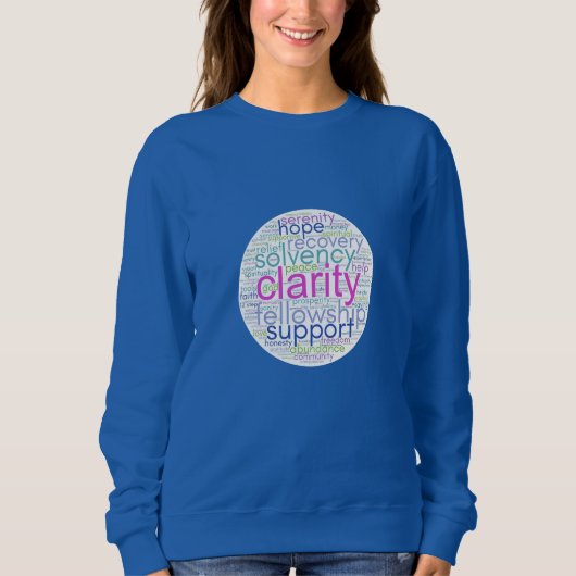 D.A. Wortwolken-Shirt Sweatshirt (Vorderseite)