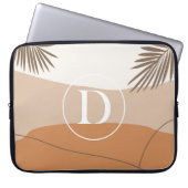 D - Abstraktes Design der Anfangsbuchstaben D Laptopschutzhülle (Vorderseite)