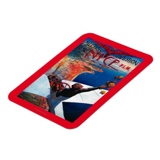 D' Aviation in Nizza, Frankreich-Poster Magnet (Linke Seite)