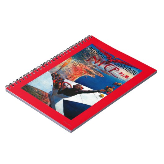 D' Aviation in Nizza, Frankreich-Poster Notizblock (Linke Seite)