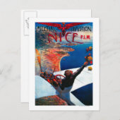 D' Aviation in Nizza, Frankreich-Poster Postkarte (Vorne/Hinten)