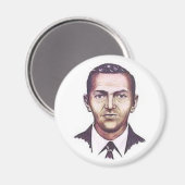D.B. Cooper-Button Magnet (Vorderseite/Rückseite)