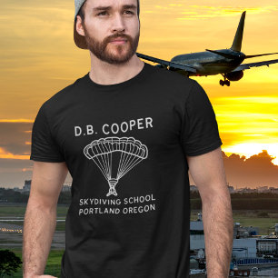 D.B. Cooper Fallschirmspringer-Schule Raubüberfall T-Shirt