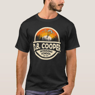 D B Cooper Fallschirmspringerschule Fliegen Vintag T-Shirt