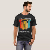D B Cooper Skydiving School Portland Oregon Retro T-Shirt (Vorne ganz)