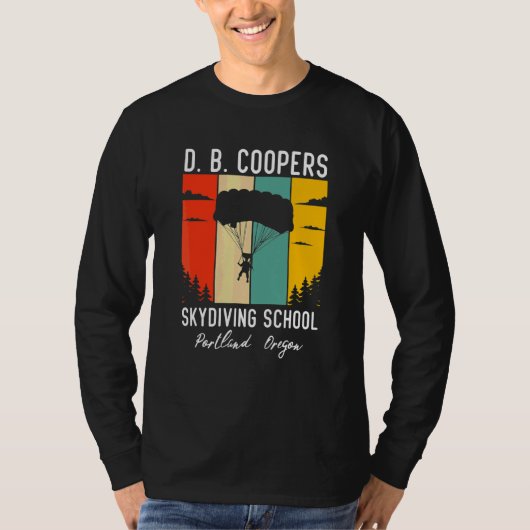 D B Coopers Fallschirmschule T-Shirt (Vorderseite)