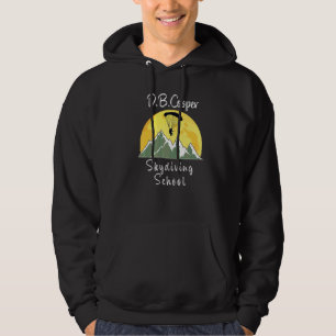 D B Coopers Fallschirmspringerschule Retro Sonnenu Hoodie