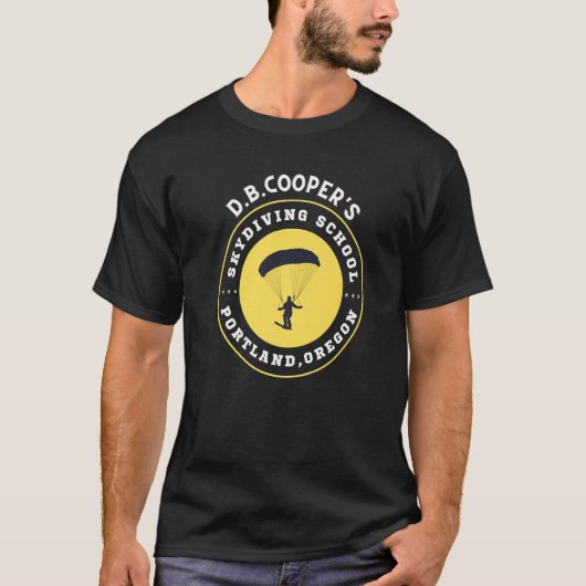 D B Coopers Skydiving School Portland Oregon T-Shirt (Vorderseite)