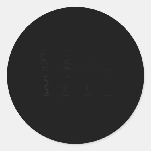 D B Is For Bryson Name Student Kindergarten  Runder Aufkleber (Vorderseite)