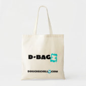 D-Bagz Douchechillz Leinwand-Tasche - Blau Tragetasche (Vorne)