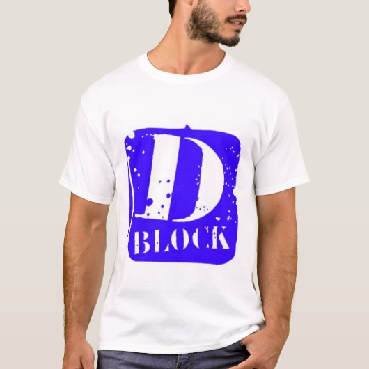 D-Block Blau T-Shirt (Vorderseite)