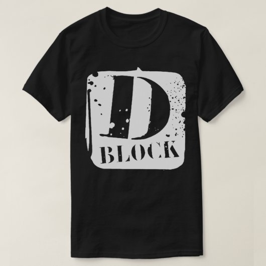 D Block Music Wesentlichen T-Shirt (Design vorne)